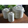 Esschert Design Potato Storage Tin, Metal,White
