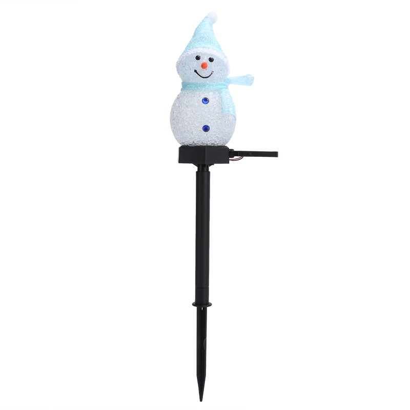 Snowman LED Lamp Landscape Garden Solar Lawn Christmas Cartoon Decorative