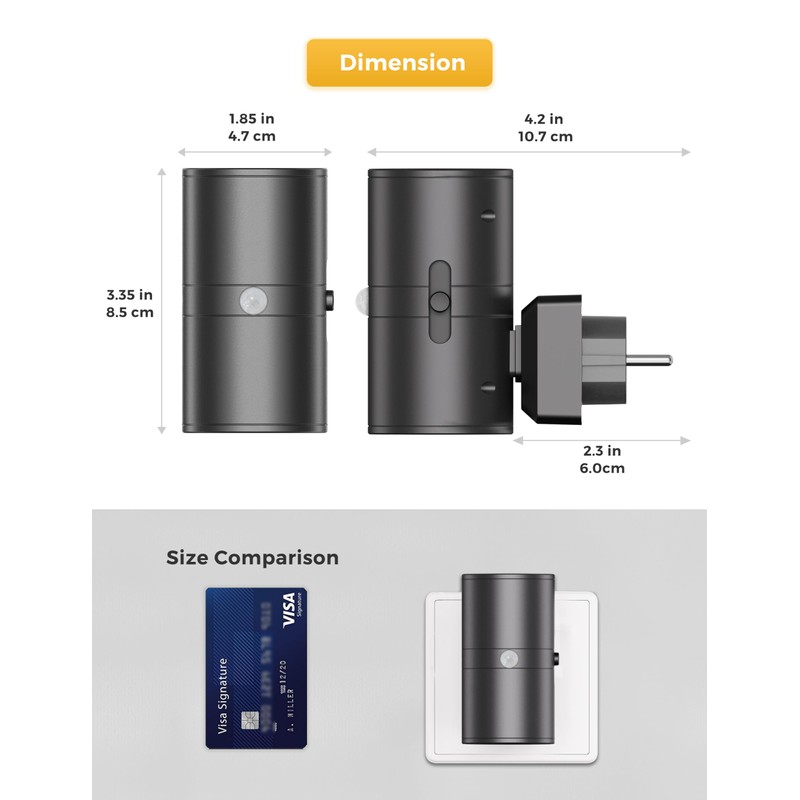 LOHAS-LED Night Light with Motion Sensor, 1 Piece, Night Light