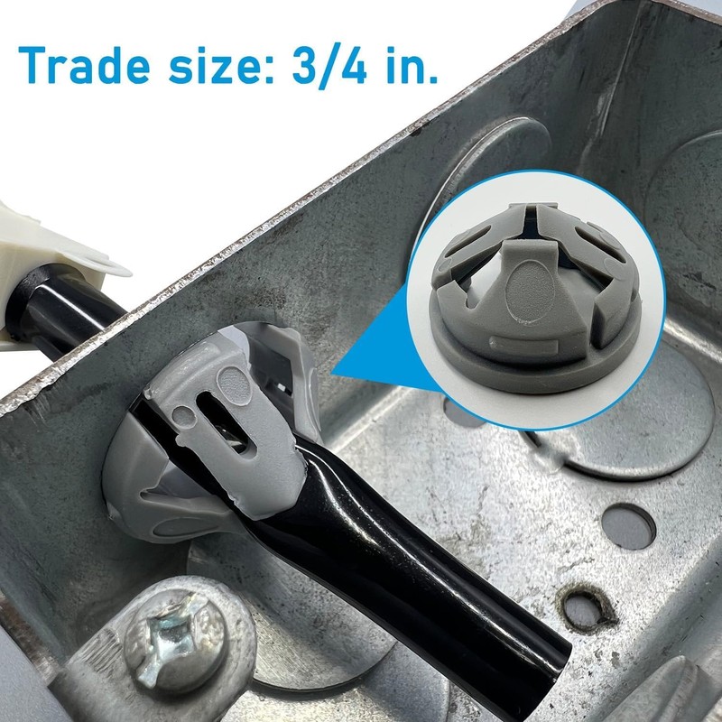 Dicio Junction Box clamp Hole Bushing Knockout R-omex Connector snap
