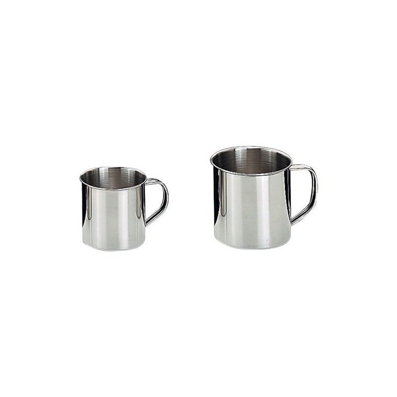 IBILI Mug 8 cm of Stainless Steel, Silver