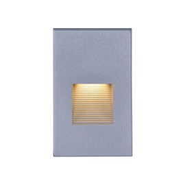 Ciata Indoor/Outdoor 3 Watt Vertical Stair/Step Light, 3000K, Hardwired, 220 Lumens, Wet Location use, Warm White, Vertical, 277V, CRI 80 for Step Lighting, Stair, Patio- Gray Finish