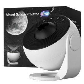 Ainael Galaxy Projector, Star Projector for Bedroom with 3 HD Glass Slides Home Planetarium Starry Sky Night Light for Kids Adults, Space Ceiling Projectors for Home Decor Christmas Gifts