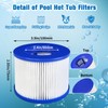 SLSM Screw-in Hot Tub Filter Cartridges Replacement for All RELXTIME,