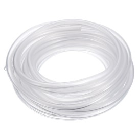 sourcing map PVC Tubing, 3mm ID x 4mm OD - 13 Feet Long Clear Vinyl Water Pipe, Lightweight Plastic Flexible Water Pipe for Aquaponics, Air Hose, Irrigation