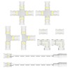 MIWISE - Kit de conectores de tira LED COB de