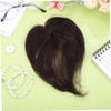 BIUDECO Hair Topper for Women Dark Brown Real Human Hair