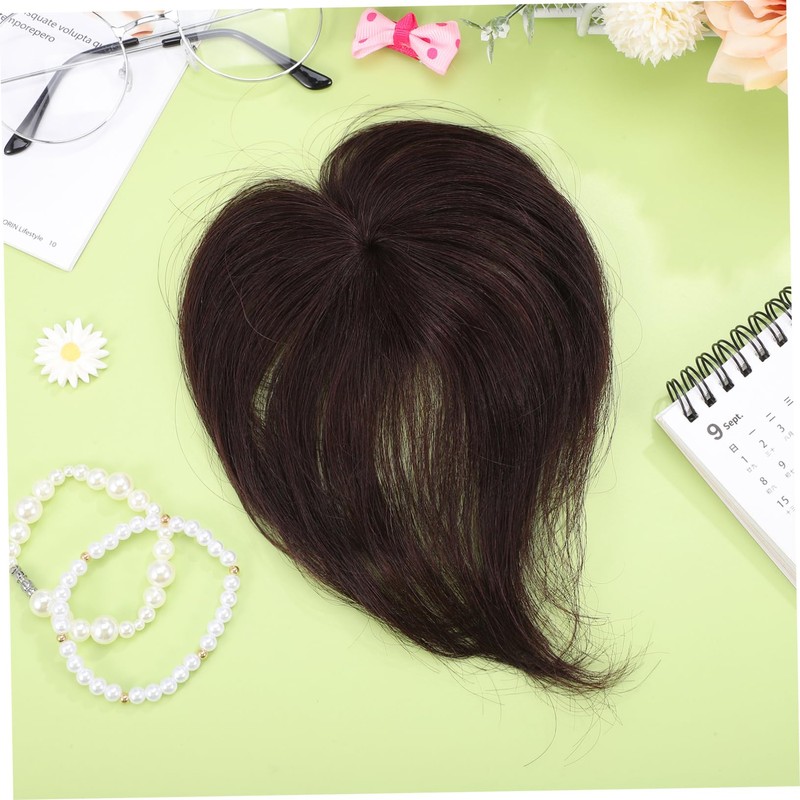 BIUDECO Hair Topper for Women Dark Brown Real Human Hair