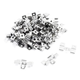 Wiltec 50 x Stainless Steel Clips 8 mm Decking Mounting for 8 mm Side Groove, Stainless Steel Mounting Bracket