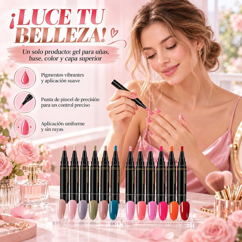 6 Piezas Pen Esmalte de Esmalte de U?as