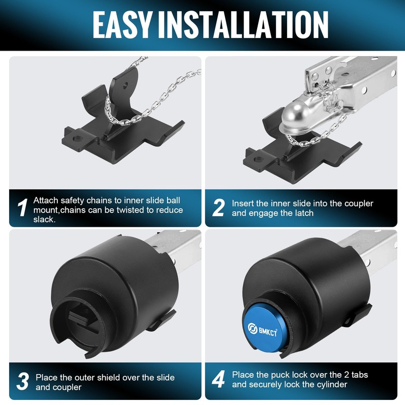 New 2 in 1 Compatible 2-inch to 2-5/16 Heavy Duty