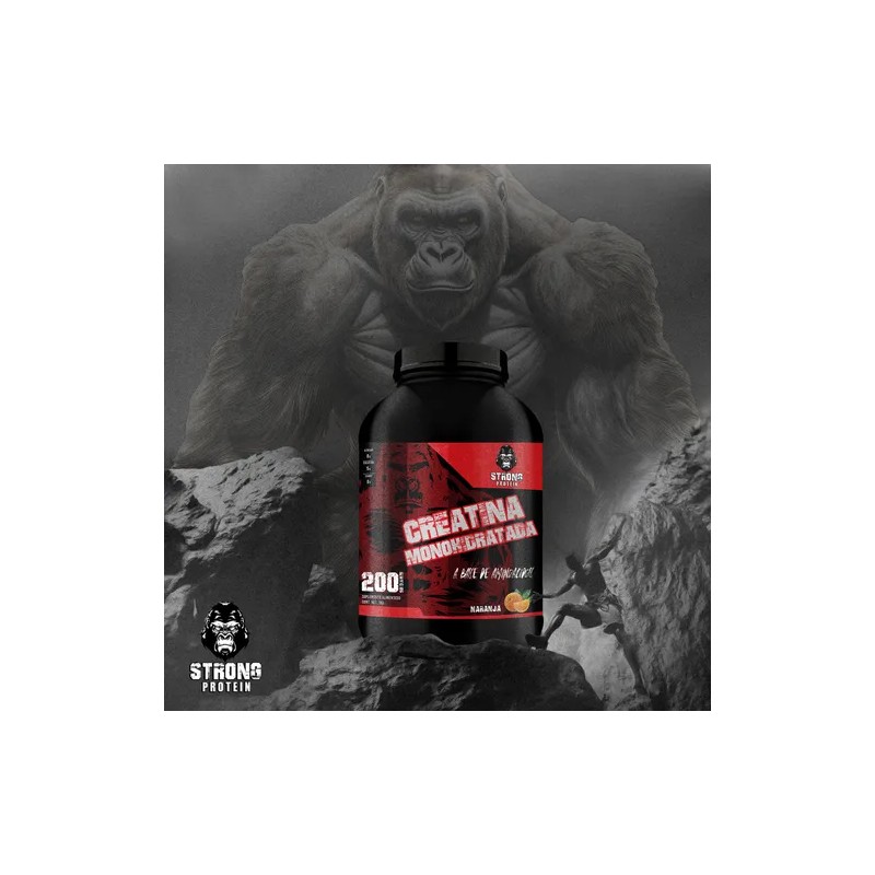 Creatina Monohidratada 1kg Strong Protein 200 Servicios