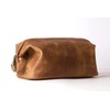 HOLZRICHTER Berlin Toiletry Bag (M) - Premium Leather Toiletry Bag,