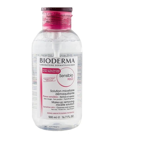 Bioderma Sensibio H2O | Solución Micelar Desmaquillante | 500 ml