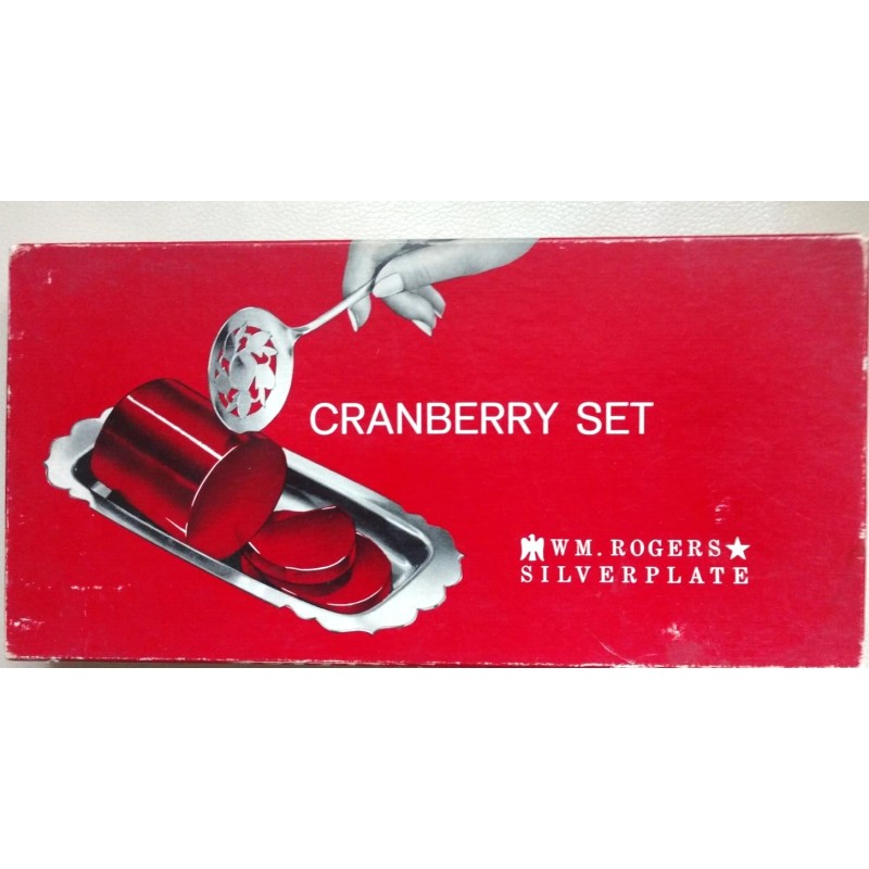 Select Rogers Cranberry Set, Gravy Boat /Tray, Pumpkin Salt Pepper,