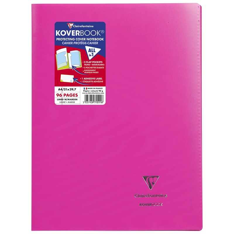 Clairefontaine 971511C Koverbook (DIN A4, 21 x 29.7 cm, Lined