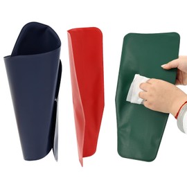 3 Pcs Flexible Funnel, Form a Funnel Draining Oil from Tough Place, Easy to Clean & Foldable, for Lawnmower, Snowplow, Truck, Motorcycle (Red, Green, Blue)