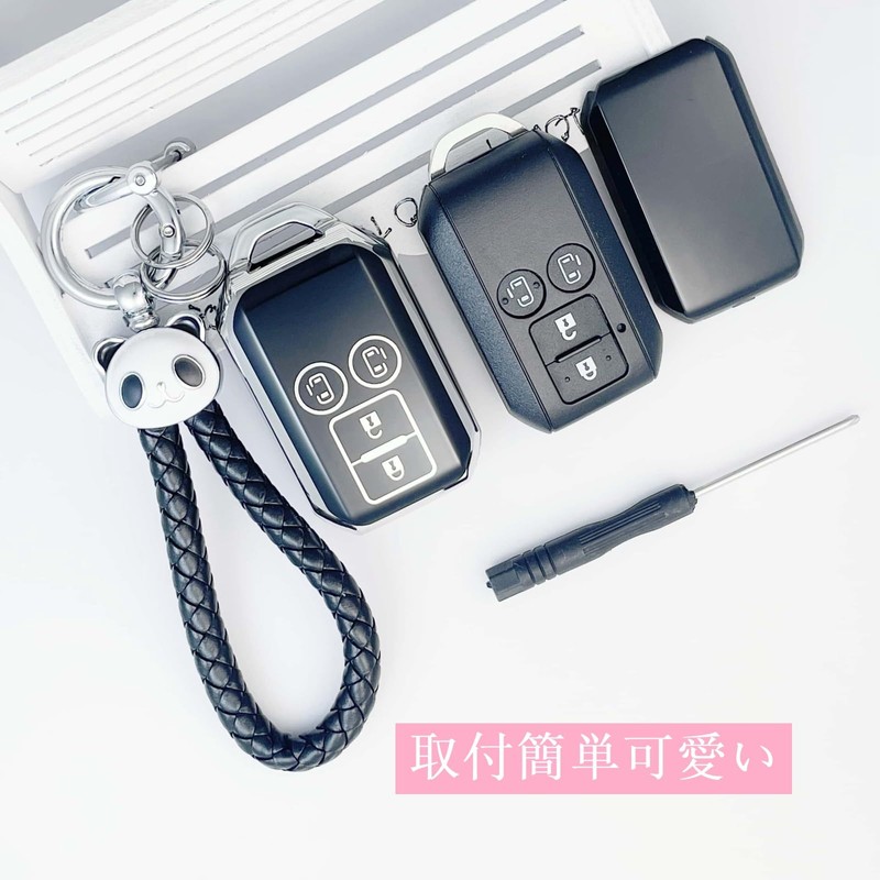 HOYZE Spacia Key Case, Compatible with Suzuki Spacia Custom, Flare