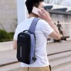 Bluelander Mochila Cruzada Pechera Bandolera Antirrobo Usb Moda Casual