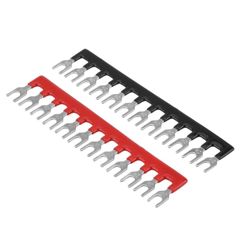 Qiilu 12 Position, 600 V, 15A, Screw Down Terminal Block,
