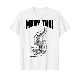 Cool Muay Thai Kickboxing Crocodile Sik Yant T-Shirt
