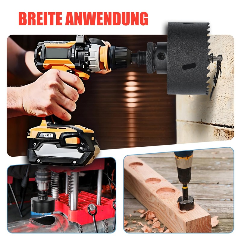 Hole Saw 53 mm, Bi-Metal Hole Saws with SDS Plus