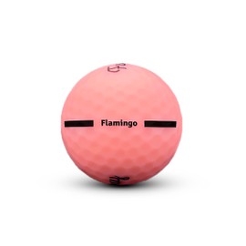 Fairway Golf Flamingo Premium Matte Pink Golf Balls | 2-Piece Soft Feel for Longer Distance and Straighter Shots | 1 Dozen (12 Balls) | Ideal for Slower Swing Speed or Beginners