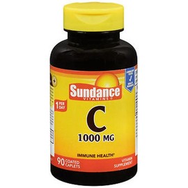 Sundance Vitamin C Supplement Coated Caplets Immune Health Support 1000 mg 90 Ct