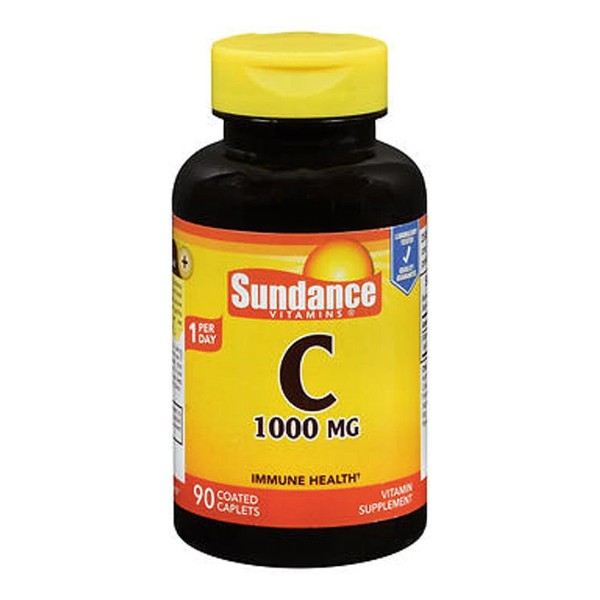 Sundance Vitamin C Supplement Coated Caplets Immune Health Support 1000