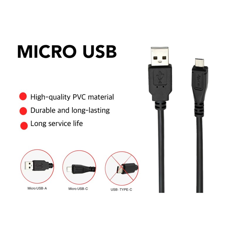KKPOERT Replacement Charger Micro USB Cable Cord Compatible with SteelSeries