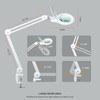 Bemelux LED Magnifying Lamp with Clamp, 5 Inch Magnifier Glass