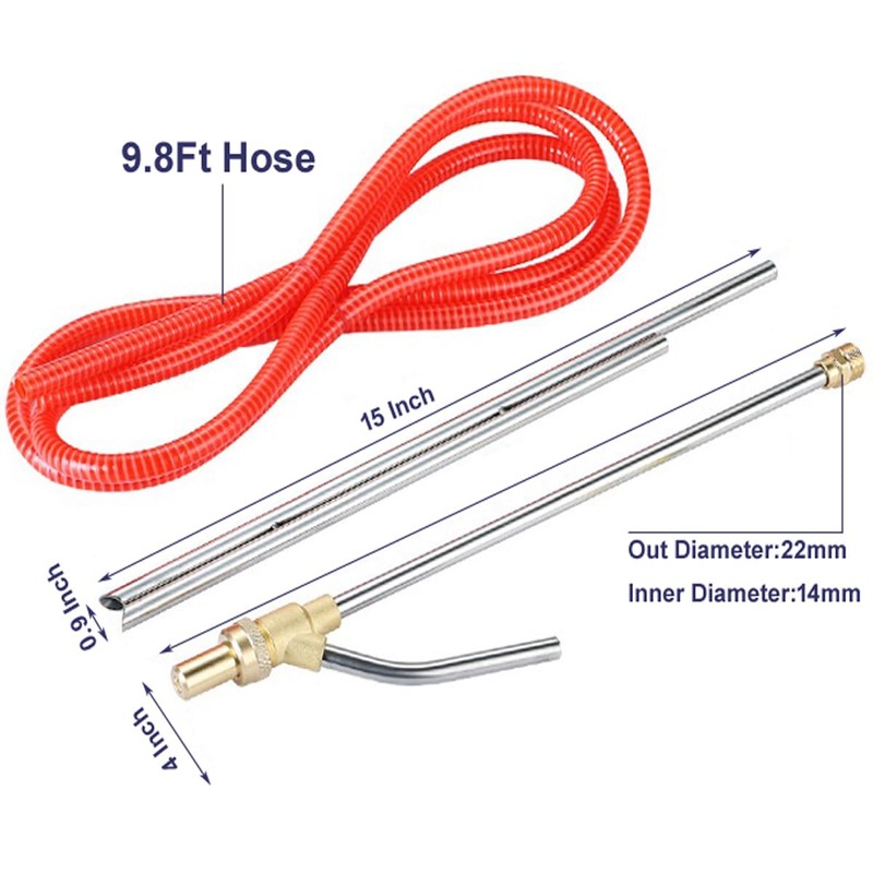 QCHENYI Pressure Washer Sandblasting Kit, Wet Abrasive Sandblaster Attachment, Power