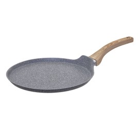 SECRET DE GOURMET Nature Line Crepe Pan Diameter 28 cm Forged Aluminium Stone Look