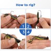 MadBite Ned Rig - Kit de anzuelos para señuelos Suaves