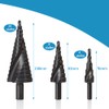 ERWEY Step Drill Set HSS Step Drill Metal with Aluminium
