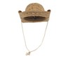 MG Ladies Toyo Straw Cowboy Hat Coffee