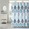 Polyester Striped Painting Shower Bath Curtain Waterproof Bathroom Curtain (S)