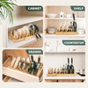 Wisreach Bamboo Pot Lid Organizer, Adjustable Kitchen Organizer for Cabinet,
