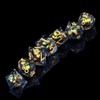 ORUZA 7 Piece Dragon Eye Polyhedral DND Dice, Resin D&D