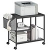 MAHANCRIS Printer Stand with Storage Bag, 3-Tier Mobile Under Desk