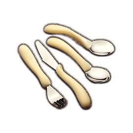 Homecraft Caring Cutlery (Eligible for VAT Relief in the UK) Kitchen Dinnerware, Ergonomic Stainless Steel Eating Utensil, Silverware for Weak Grip, Restricted Movement, Elderly, Disabled, Handicapped