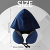 YOUYIKE Aeroplane Neck Pillow, Travel Pillow with Hood, Travel Pillow