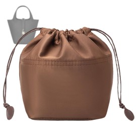 SHINLAD Bag-In Bag, Compatible with PICOTIN Drawstring Pouch, Nylon, Handmade, Inner Bag, Exclusive for Luxury Bags, Lightweight, Freestanding, Large Capacity, Storage, Bucket, Bag (Medium(MM22):