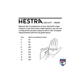 Hestra Womens Extra Warm Ski Gloves: Heli Leather Winter Cold Weather Powder Gloves, Navy/Off White, 7