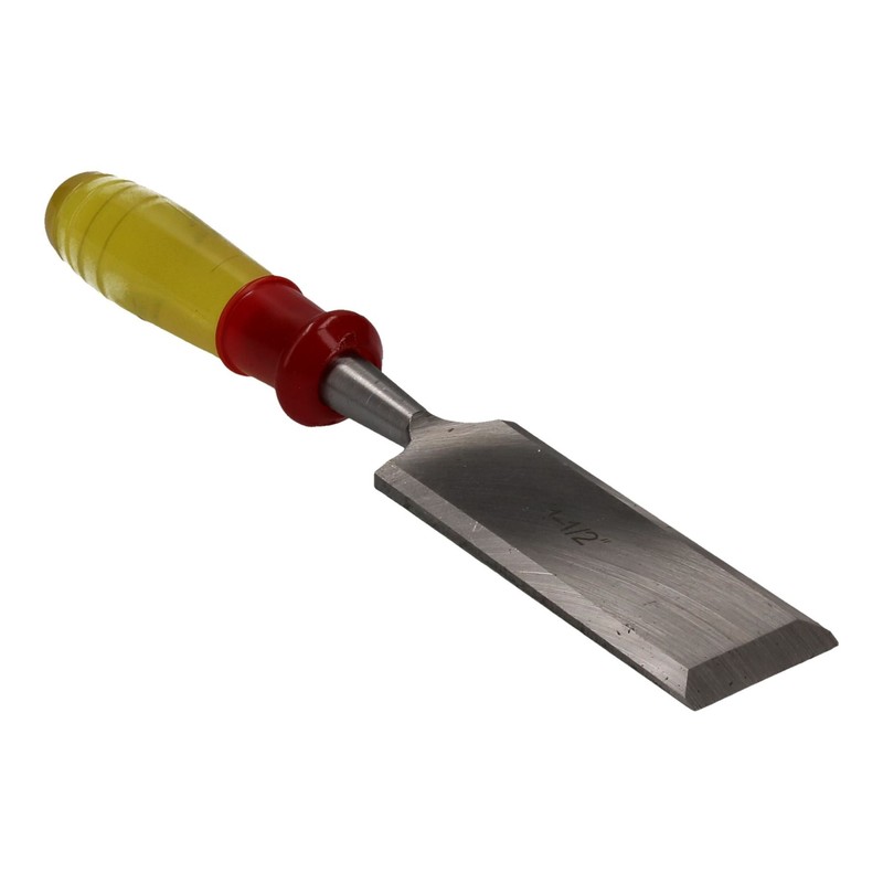 1-1/2" (38mm) Bevel Wood Chisel Clear Handle Carving Work Carpentry