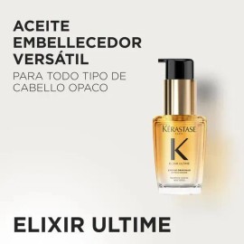 Kérastase Elixir Ultime L’Huile Originale Aceite Capilar de Nutrición Profunda, Brillo Intenso y Termoprotección | 30 ml |