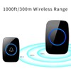 AIMALL Waterproof Wireless Doorbell System with Dual Plugin Receivers: Ultra-Long