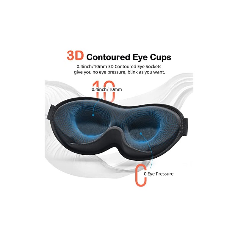 Sleep Mask for Side Sleeper, Eye Mask Sleeping Women Men,