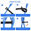 GENHY Cable Ties Reusable,Cable Organiser 6 inch,Say Goodbye to Clutter