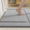 COLOR&GEOMETRY Small Bath Mat, Extra Soft Bathroom Mat Non Slip